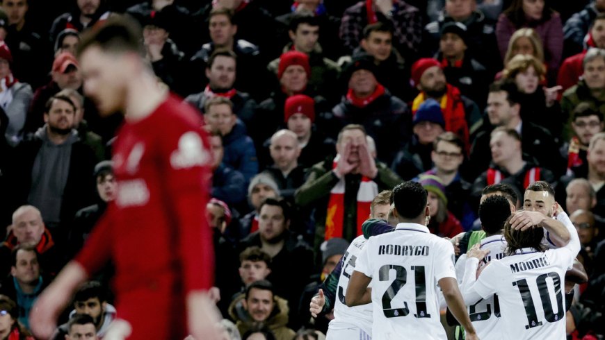 El Real Madrid remonta y golea al Liverpool 2-5 en los octavos de final de la Champions