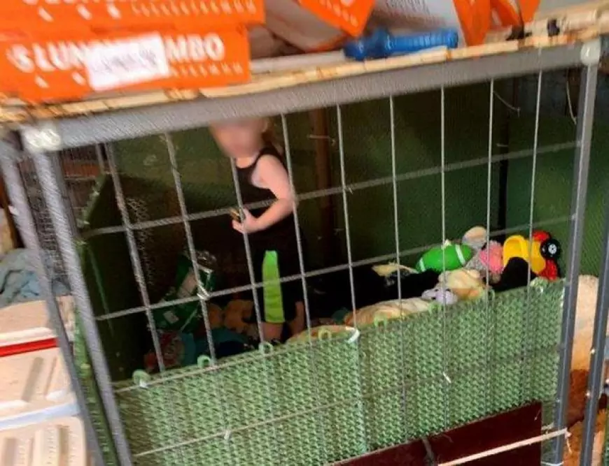 DERECHOS HUMANOS: La Policía rescata a niños encerrados en jaulas para perros