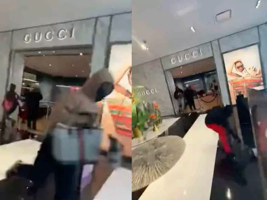 SUCESOS: Irrumpen en una tienda Gucci y roban miles de dólares de mercancía en segundos