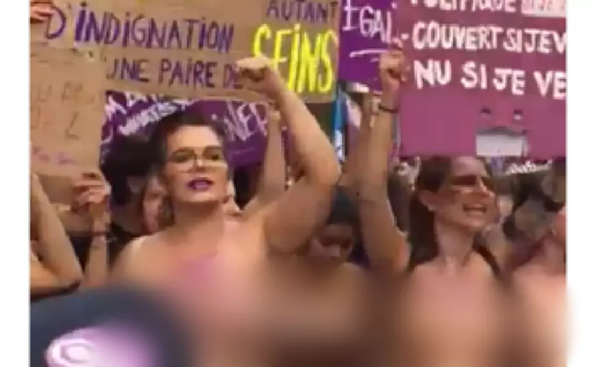 Mujeres en Finlandia protestaron semidesnudas contra los hombres que se casan con una sola mujer (VIDEO)
