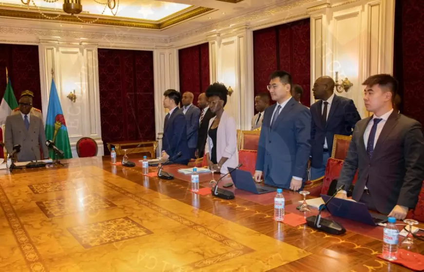 MALABO : El Vicepresidente de la República se reúne con la firma asiática Huawei para abordar la problemática de la cobertura de red nacional